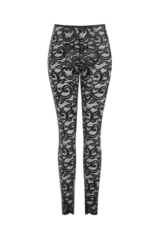 Legging en dentelle 2-en-1 - Noir
