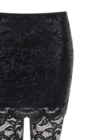 Legging en dentelle 2-en-1 - Noir