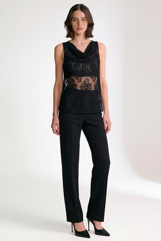 Blouse en dentelle - Noir