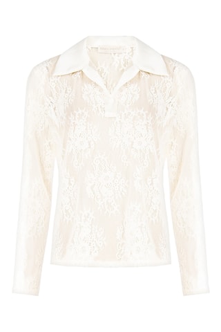 Blouse en dentelle - Ivoire