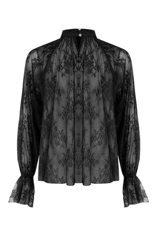 Blouse en dentelle - Noir