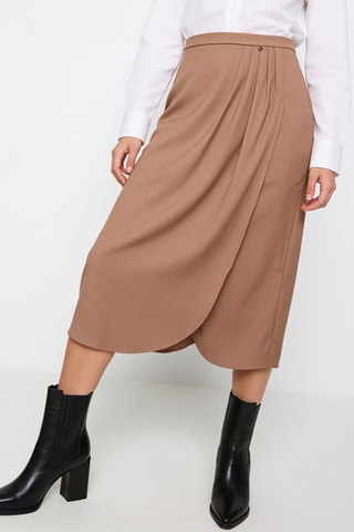 Jupe portefeuille - Beige