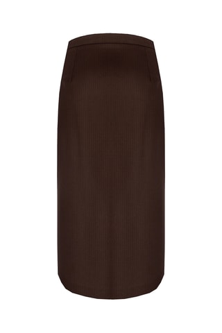 Jupe midi - Marron foncé