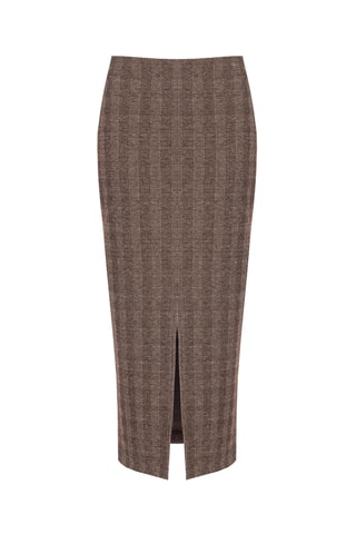 Jupe droite - Marron