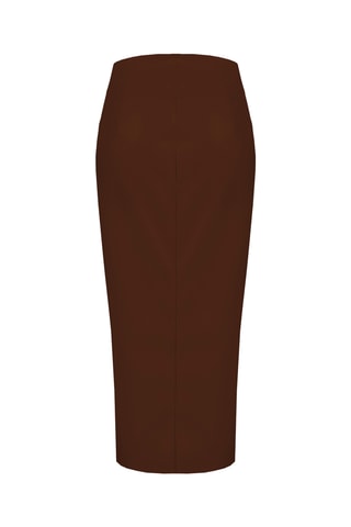 Jupe droite - Marron