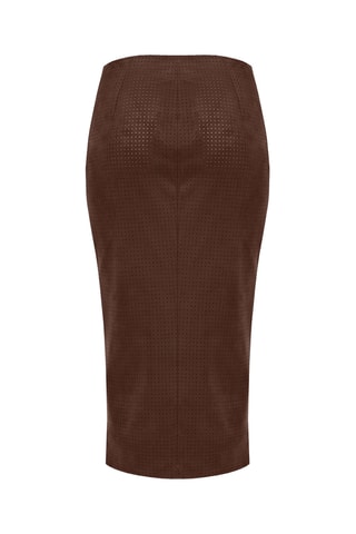 Jupe midi - Marron