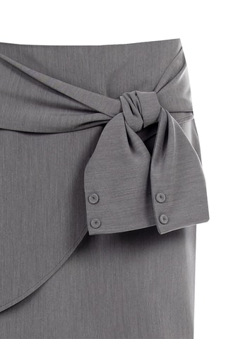 Minijupe portefeuille - Gris
