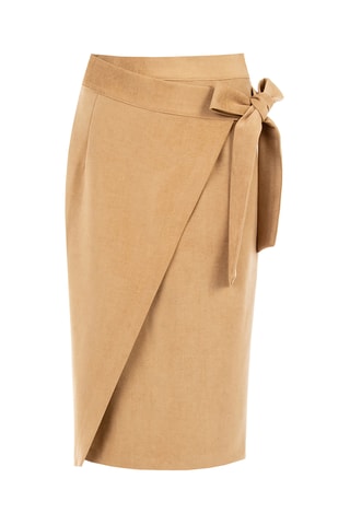 Jupe portefeuille - Beige