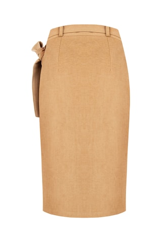Jupe portefeuille - Beige