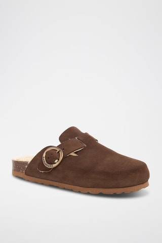 Sabot in pelle - Marrone