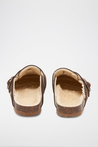 Sabot in pelle - Marrone