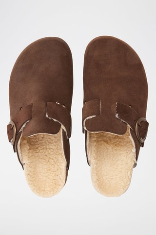 Sabot in pelle - Marrone