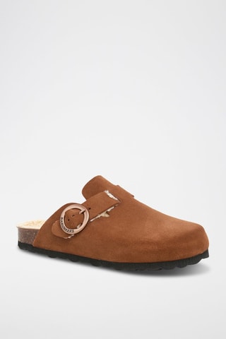 Sabot in pelle - Marrone