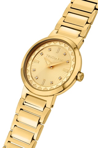 Stalen Quartz Horloge - Goudkleurig