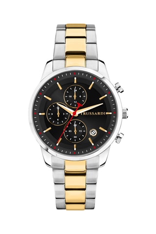 Stalen Quartz Horloge - Zilverkleurig en Goudkleurig