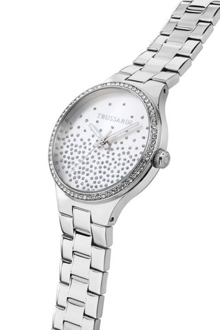 Stalen Quartz Horloge - Zilverkleurig