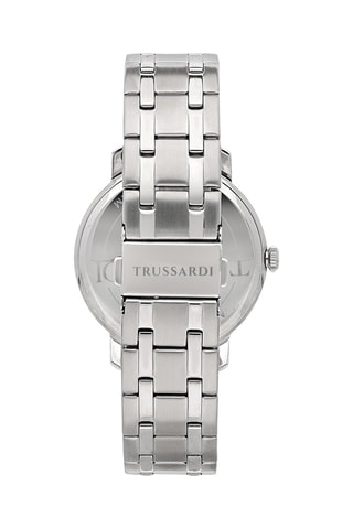 Metalen Quartz Horloge - Zilverkleurig en Blauw