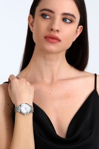 Metalen Quartz Horloge - Zilverkleurig