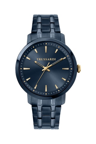 Metalen Quartz Horloge - Blauw