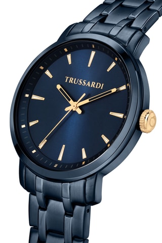 Metalen Quartz Horloge - Blauw