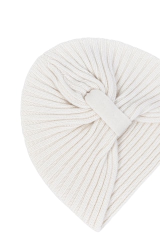 Gorro Sile 100 % cachemir, 6 hilos - Blanco