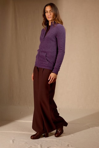 Chaleco 100 % cachemir - Violeta