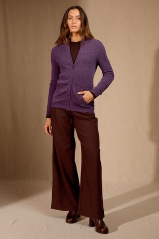 Chaleco 100 % cachemir - Violeta