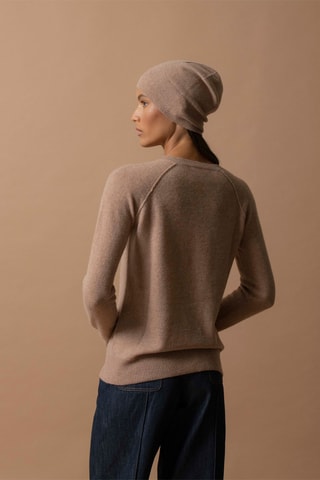 Gorro Faith 100 % cachemir, 2 hilos - Camel