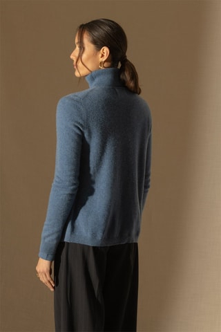 Cárdigan Amy 100 % cachemir, 2 hilos - Azul