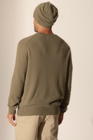 Jersey Blake 100 % cachemir - Cuello redondo. - Caqui