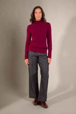Jersey slim fit Willow 100 % cachemir, 4 hilos, 268 gr - Burdeos