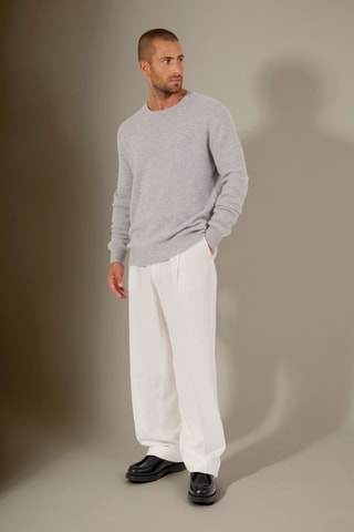 Jersey Eden 100 % cachemir, 4 hilos - Cuello redondo, 311 gr - Gris