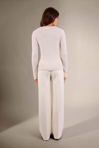 Jersey Marya 100 % cachemir, 4 hilos - Cuello redondo. - Gris