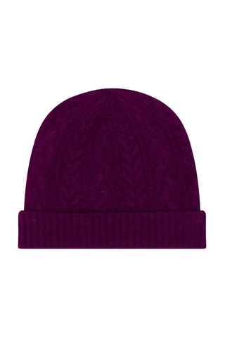 Gorro Popi 100 % cachemir, 4 hilos - Violeta