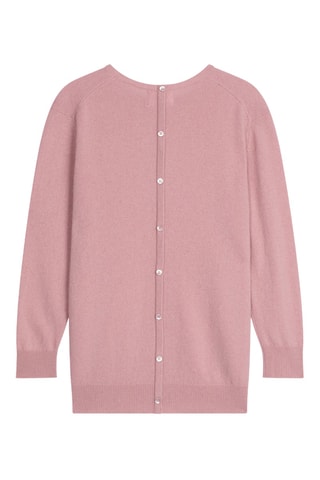Jersey regular fit Vanessa 100 % cachemir, 2 hilos - Cuello redondo. - Rosa