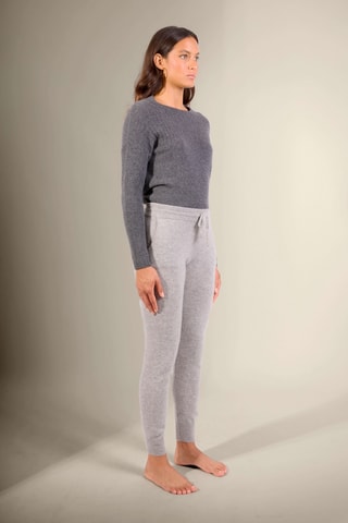 Jogging Gwen 100 % cachemir, 2 hilos - Cuello redondo. - Gris claro