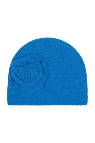 Gorro Fiad 100 % cachemir, 2 hilos - Azul