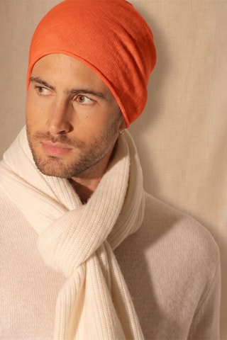 Gorro June 100 % cachemir, 4 hilos - 268 gr - Naranja