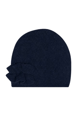 Gorro Imogen 100 % cachemir, 2 hilos - Azul marino