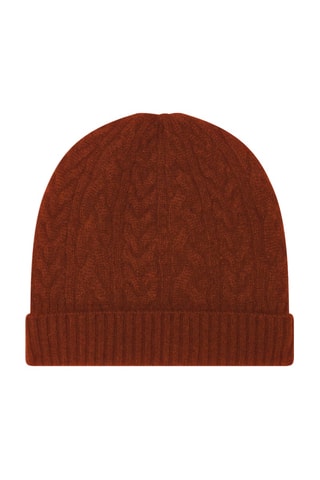 Gorro Popi 100 % cachemir, 4 hilos - Marrón