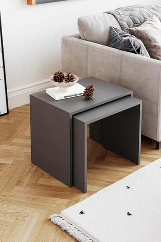 2 tables gigognes Arya - 48 x 40 x 55 cm