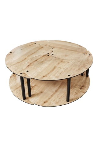 3 tables d'appoint Ying Yang - 70 x 38 cm