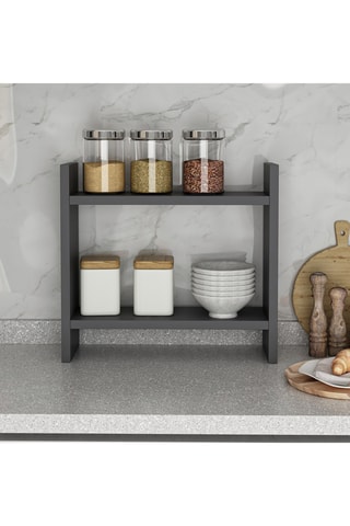 Etagère de cuisine 2 niveaux - Anthracite