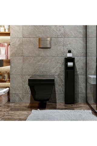 Meuble de salle de bain 1 porte - 15 x 13 x 70 cm