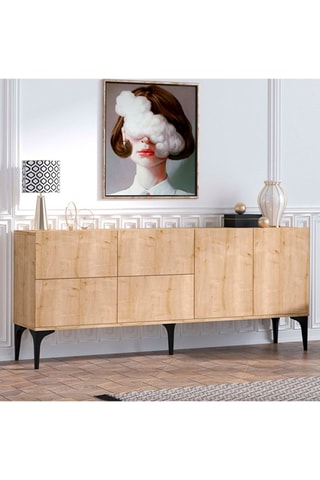Bahut 6 portes - 180 x 40 x 80 cm