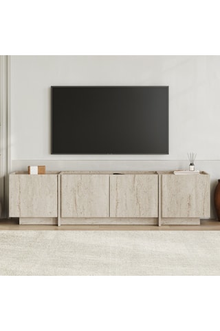 Meuble TV 4 portes - 180 x 46,2 x 35 cm