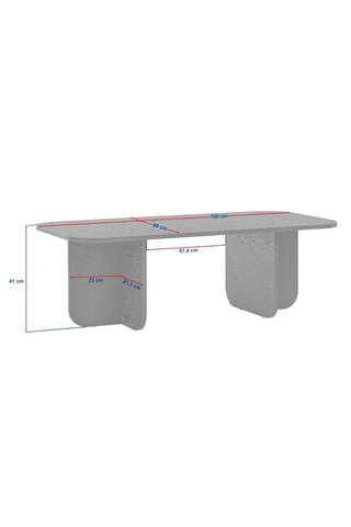 Table basse - 120 x 41 x 60 cm