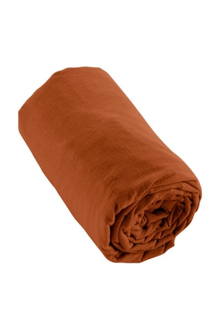 Lenzuolo sotto in flanella di cotone 170 g/m² Candice - Mattonella