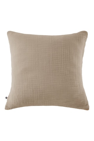 Federa in quadrupla garza di cotone Ina - Beige
