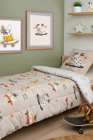Set piumino in cotone 57 fili/cm² Isidore - Beige